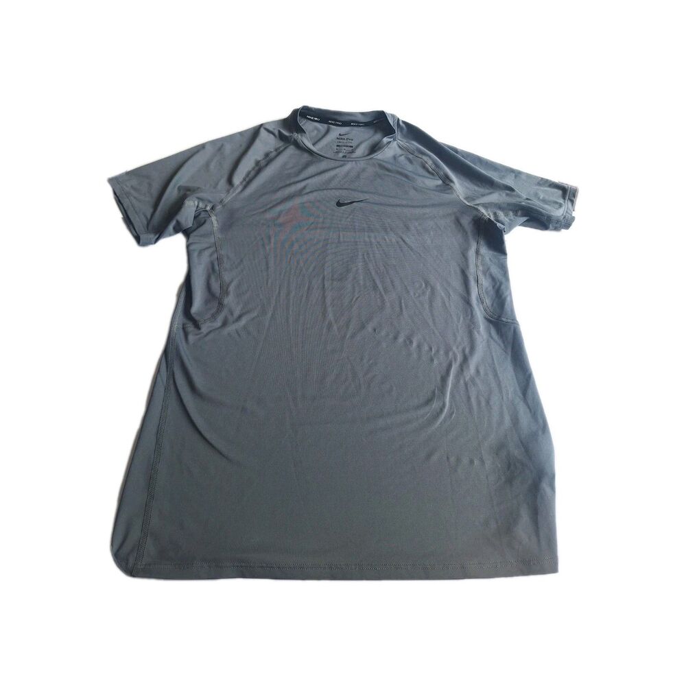 Nike Pro Dri-FIT Slim Fit Athletic Shirt Men's Size Medium M Gray Lightweight